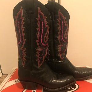 Cowboy boots leather